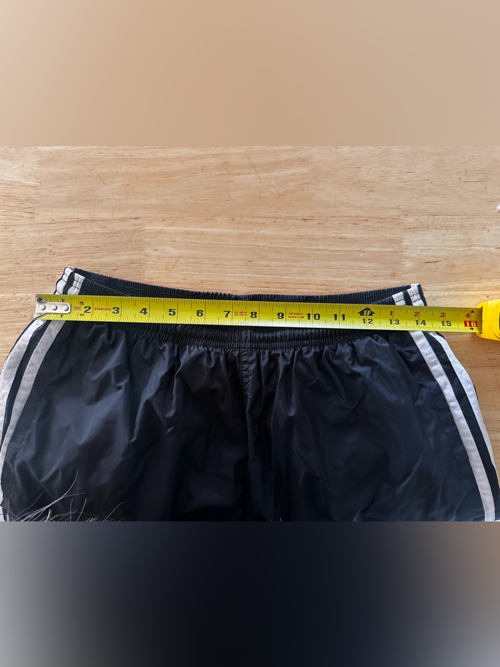 Adidas Black Track Pants with White Stripes - Picture 2 of 3